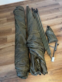 Rybářské vybavení deštník session umbrella podložka stojan