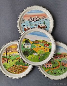 Nádherná sada 4 porcelánových talířů „Seasons“ Villeroy&Boch