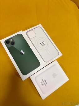 iPhone 13 128gb GREEN + apple battery pack + magsafe obal