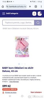 Baby born set na skuter