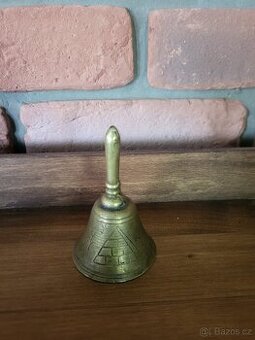 STAROŽITNÝ MOSAZNÝ ZVONEK