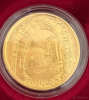 Zlato / zlatá mince čnb hrad Švihov bk standard