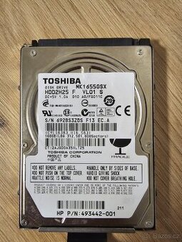 Hdd 2.5 Toshiba 160gb