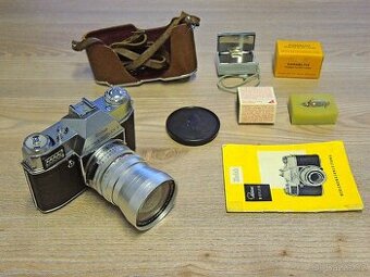 Kinofilmová Kodak Retina Reflex S + Schneider Kreuznach