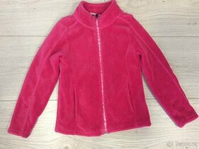 Fleecová růžová bunda vel.116