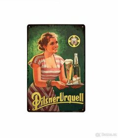 plechová cedule - Pilsner Urquell č.1 (dobová reklama)