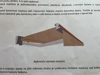 Markýza výsuvná se stříškou