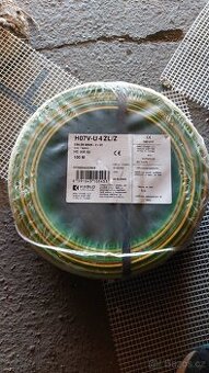 Měděný drát 4mm žlutá -zelená - 1