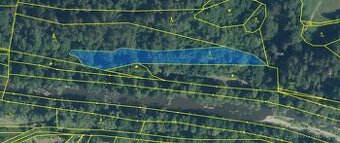 Prodej lesa u cyklostezky Bečva k.ú. Hovězí 2596m² - 1