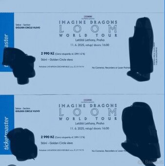 2x vstupenky Imagine Dragons v Praze 11.6.2025