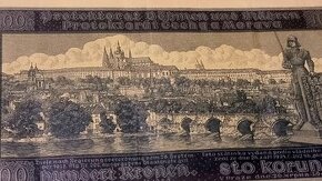 Bankovna 100,-Kč z roku 1940