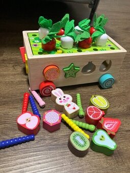 Montessori dřevěné hračky-ruční práce