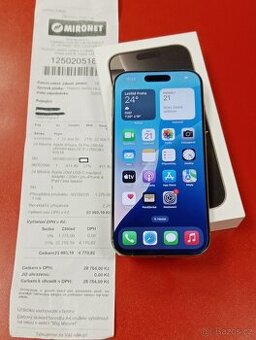 Apple iPhone 16 Pro 256GB záruka Mironet 23,5 měs.
