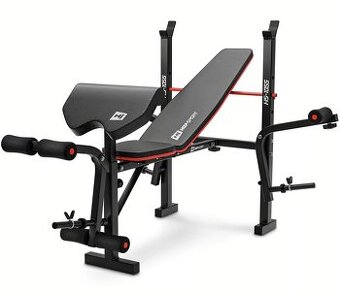 Posilovací lavice HS 1055 PRO + činkový set premium 69 KG
