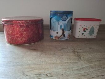 Dóza 3x, úložný box, vanocni peceni