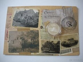 Stříbrná mince Obrněná technika - Mk IV Churchill proof