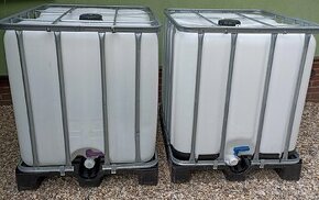 IBC kontejner objem 1000L( od destilované vody)