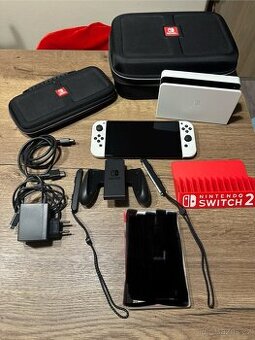 Nintendo switch OLED (stav 10/10) + hra + příslušenství