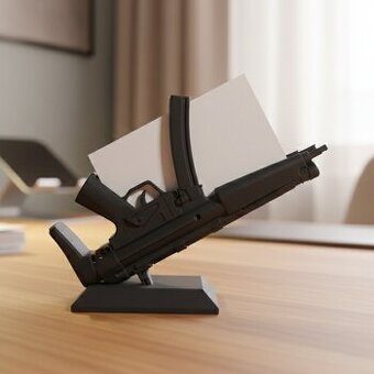 Dekorativní stojánek na vizitky Heckler & Koch MP5