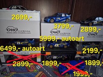 Rally modely 1:18 subaru, impreza, legacy,wrc,sti,autoart
