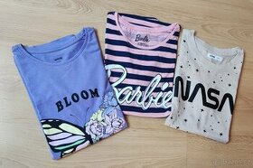 Dívčí tríčka 3x bavlněné tríčka 152