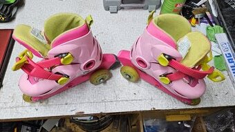 Prodám dětské lyže a přeskáče - vázání je posuvné i na větší