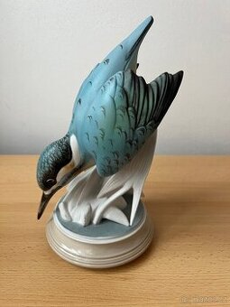 Porcelánová soška ledňáček Royal Dux Bohemia