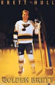 Plakát hráče NHL Brett Hull GOLDEN BRETT