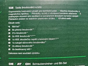 Sada šroubováky a bitů 101 dilů