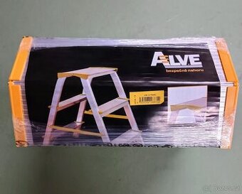 Hliníkové schůdky Alve - 2 příčky oboustranné - NOVÉ