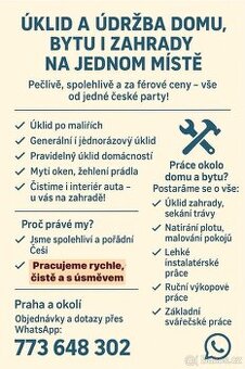 Vyklizení domu, údržba zahrad, výkopy