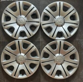 Poklice Škoda 14" 4ks - Nové, nepoužité