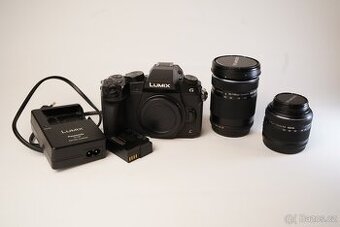 Panasonic Lumix DMC-G80 + 2 objektivy Olympus – plně funkční