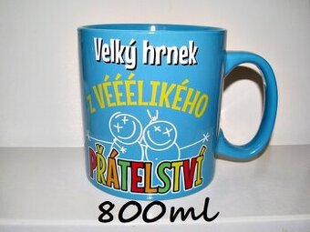 XL Velký hrnek z vééélikého přátelství ,, 800 ml TOP STAV