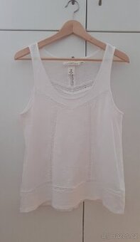 Bílý top s krajkou H&M