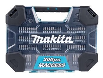 MAKITA sada bitů a vrtáků 200 ks v plastovém kufru E-22610