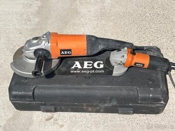 Úhlová bruska AEG set s kufrem 230mm + 115mm