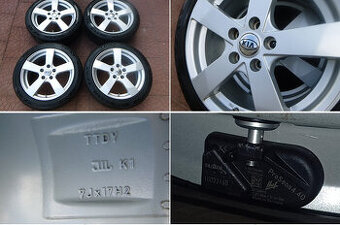 Letní alu sada originál Dezent 5x114,3 7Jx17 ET48 - TPMS