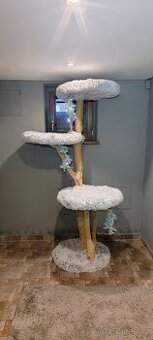 Kočičí strom škrabadlo odpočívadlo pro kočky ,masiv