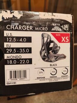 Dětské vázání Nitro Charger Mini black 24/25
