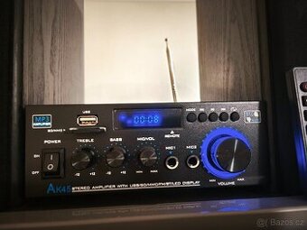 Receiver, bluetoth, Usb, Sd card, FM, 2x mikrofon