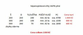 Vápenopískové cihly VAPIS