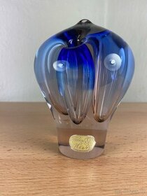 Sklo těžítko, váza Emanuel Beránek Bohemia Glass