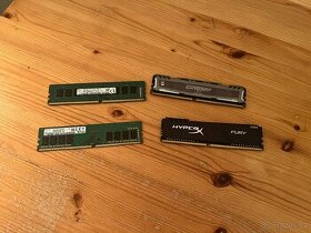 RAM DDR4 8GB a 4GB více ks,funkční
