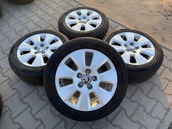 4x al kola 5x112 16 + pneu letní 205/55 R16