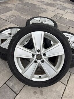 Alu kola 5x112 17” Skoda Vw Audi 225/45R17 letni