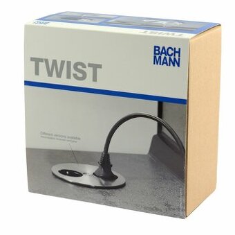 Bachmann TWIST vestavná zásuvka matný chrom na kuchyňskou li
