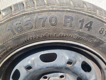 Prodám nejetá kompletní kola 165/70 R14