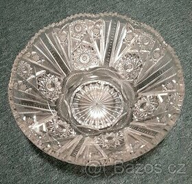 Velká broušení mísa Bohemia crystal
