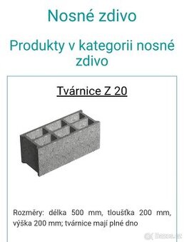 Tvárnice Z20 200ks - 1